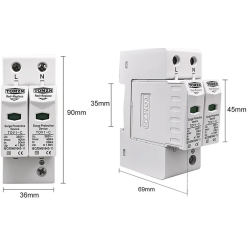 SUPRESOR   CORRENTE ALTERNA AC 275V-20-40KA-WHITE