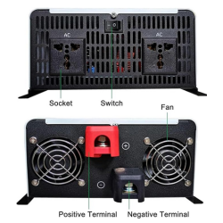 INVERSOR DC-AC 72V A 120V- 6000W